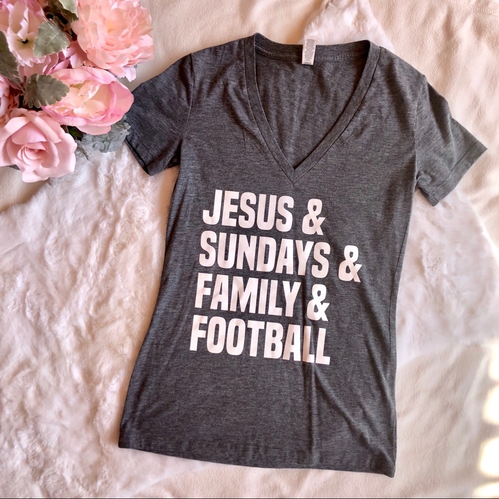 Jesus Sunday’s Family & Football Graphic Tee